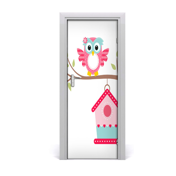 Poster porte Hibou sur une branche