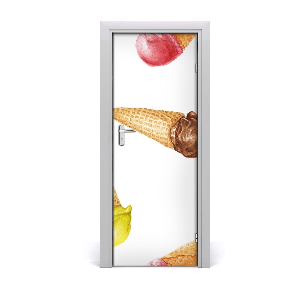 Poster porte Glace colorée