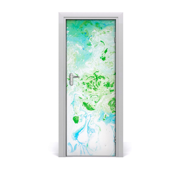 Décoration porte Taches vertes