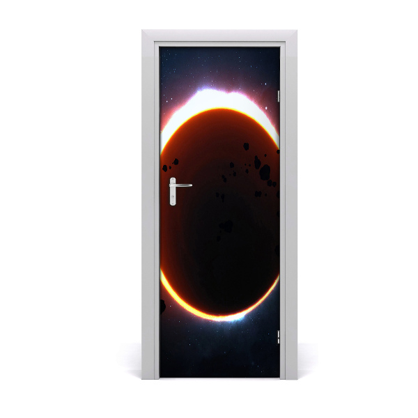 Sticker porte Cosmos éclipse solaire