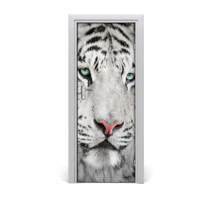 Sticker porte Tigre blanc