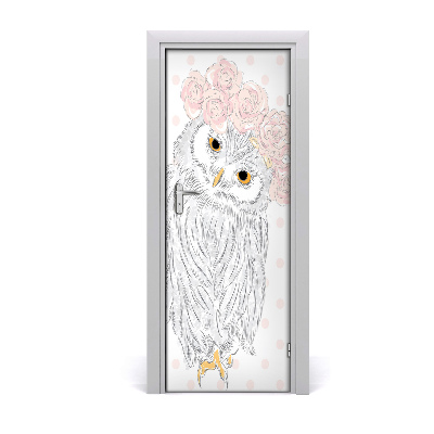 Poster porte Hibou doux
