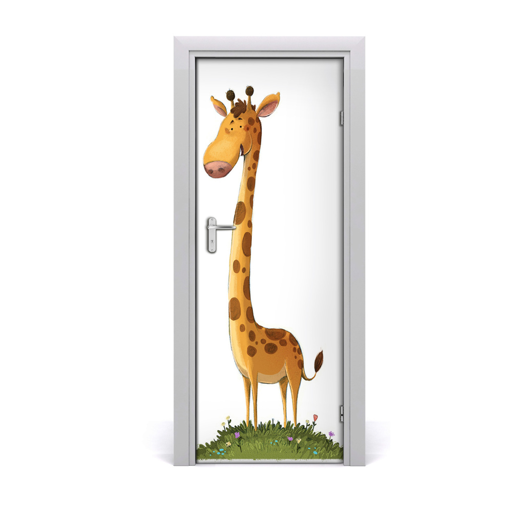 Autocollant porte Girafe