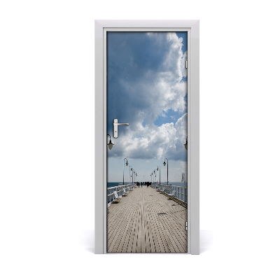 Autocollant porte Jetée mer