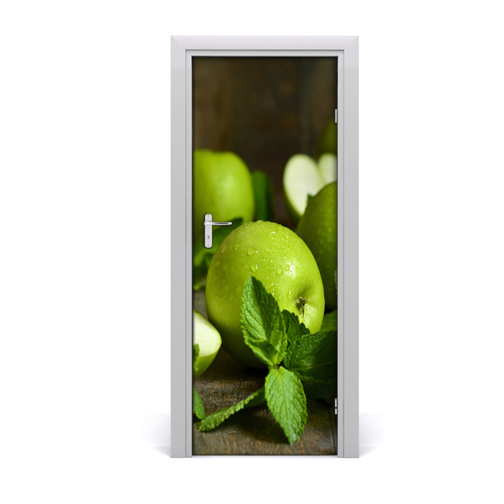 Poster porte Pommes vertes juteuses
