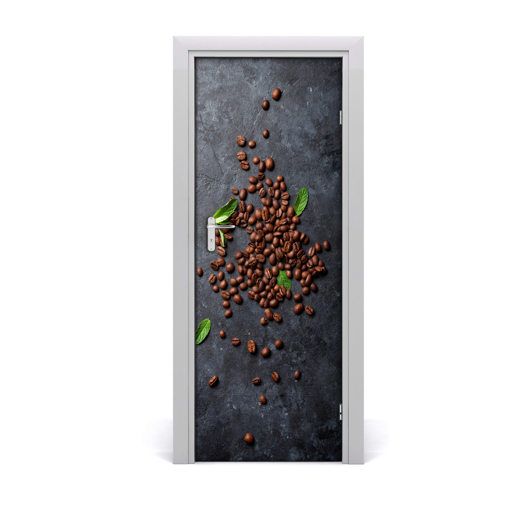 Autocollant porte Café en grains