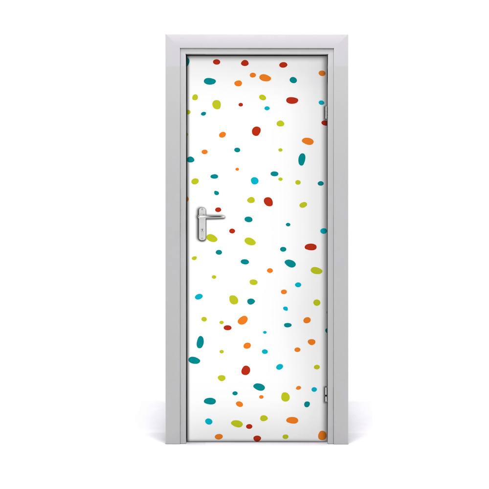 Sticker de porte Points colorés