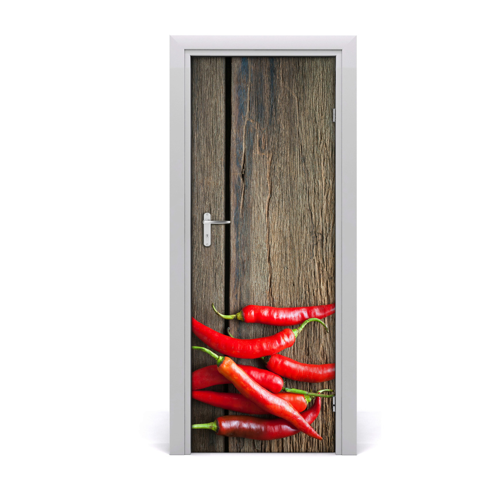Autocollant porte Piments