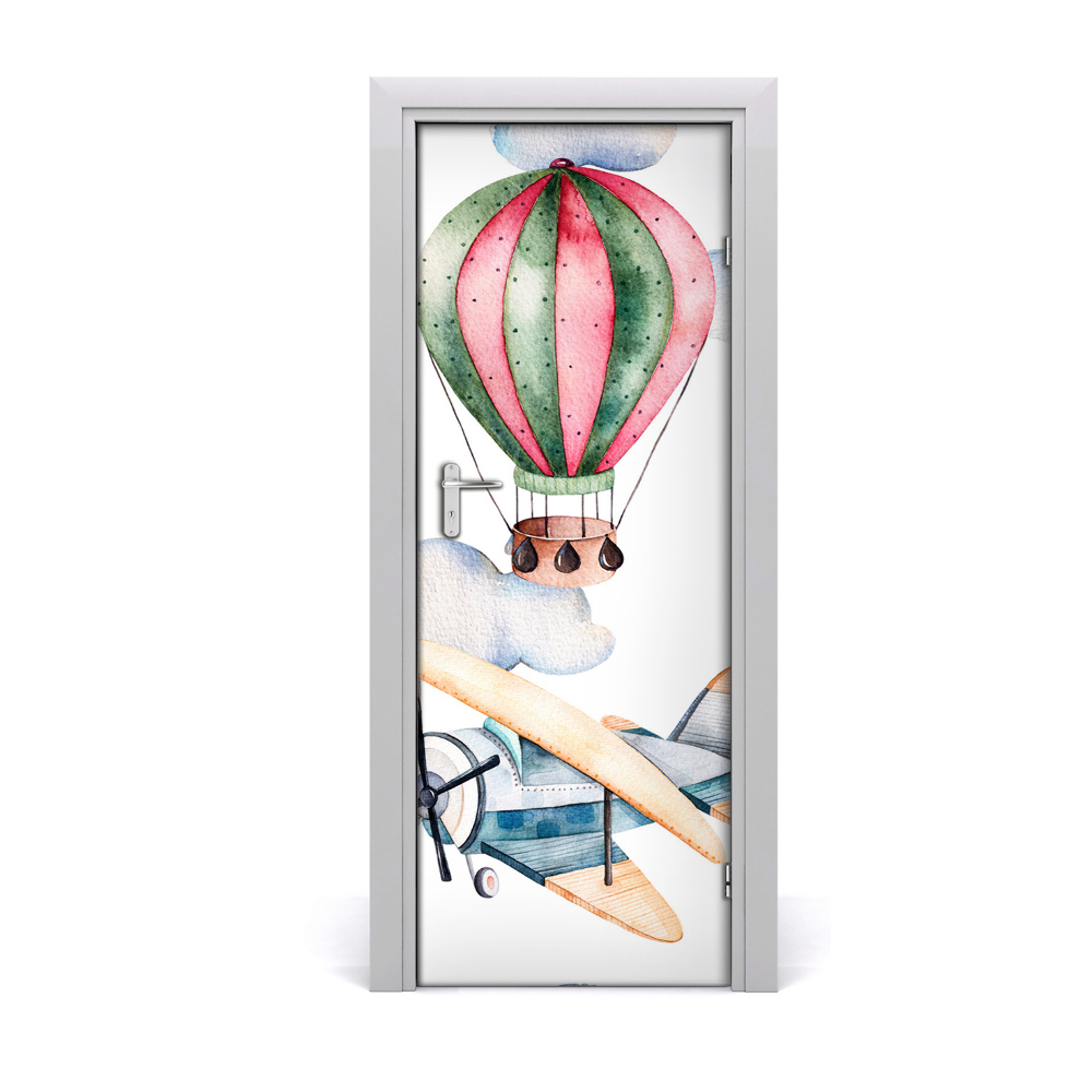 Autocollant porte Ballons et avions