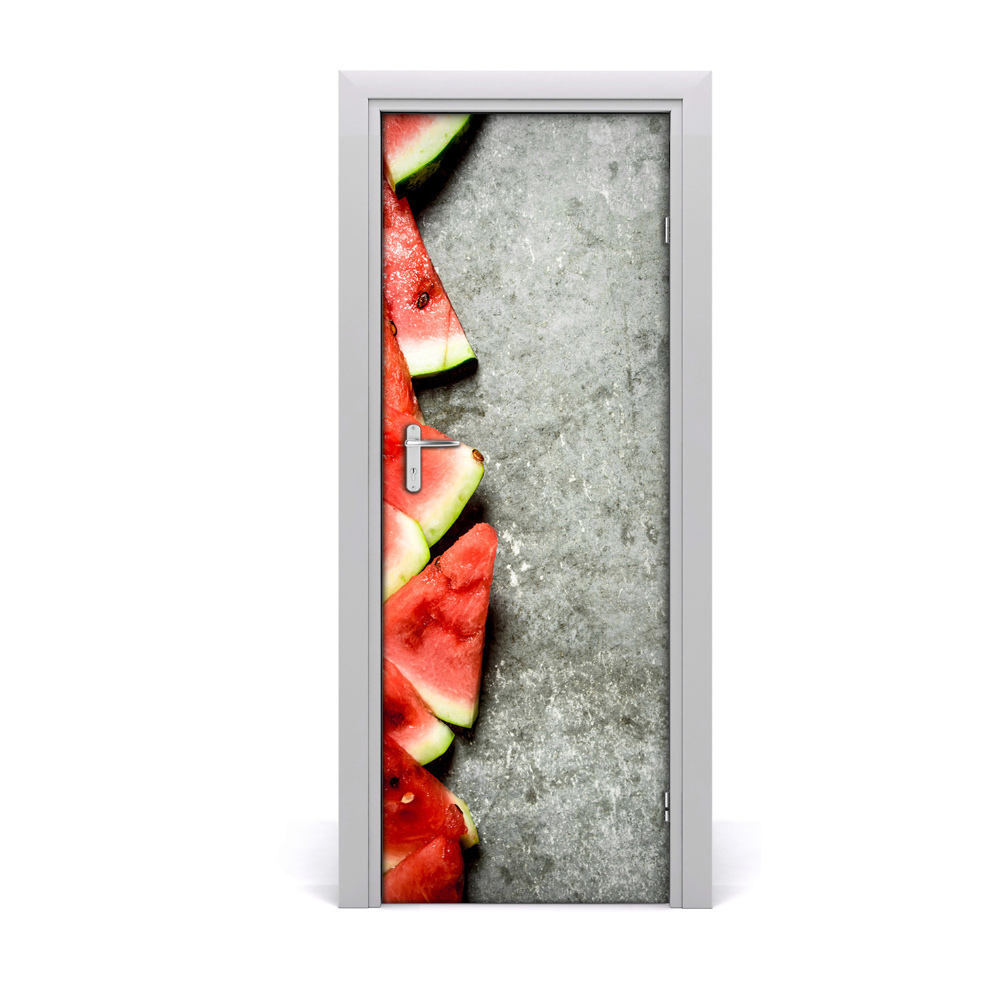 Décoration porte Melon d'eau juteux