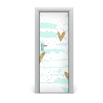 Poster porte Coeurs volants