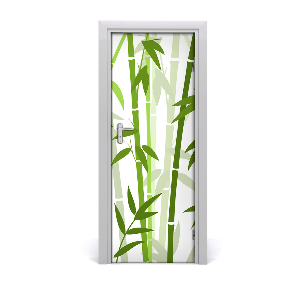 Autocollant porte Bambou