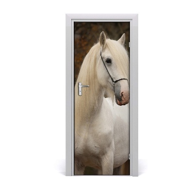 Sticker de porte Cheval blanc