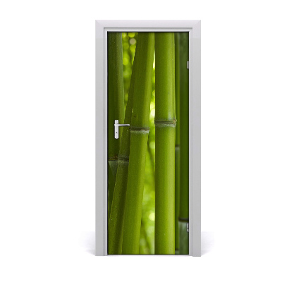 Poster porte Forêt de bambous