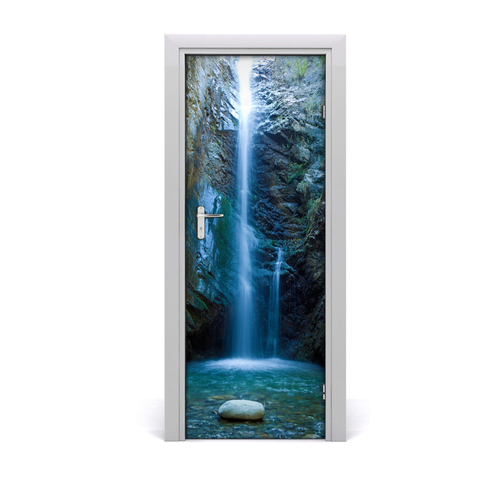 Poster porte Cascade bleue