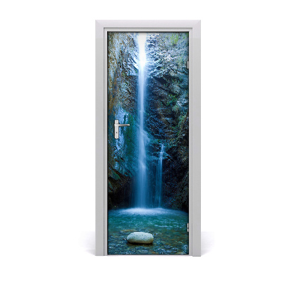 Poster porte Cascade bleue