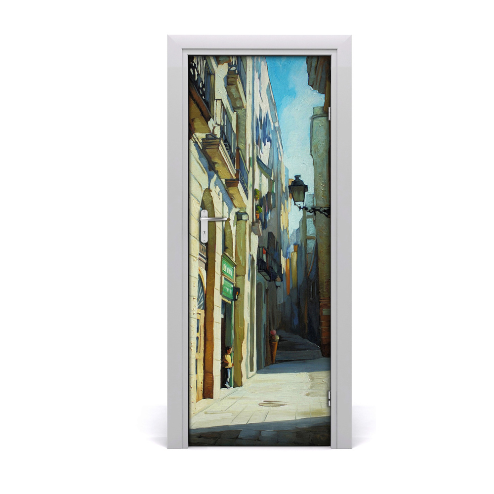 Poster porte Rues de Barcelone