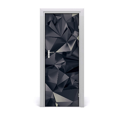 Autocollant porte Fond noir