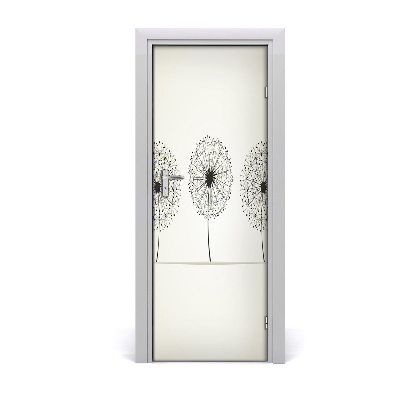 Décoration porte intérieur Pissenlit