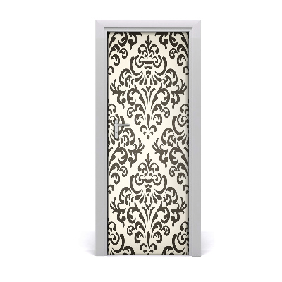 Décoration porte intérieur Fond d'ornements noirs