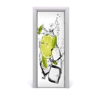Décoration porte Eau glacée au citron vert