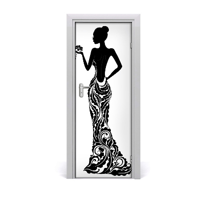 Sticker de porte Femme