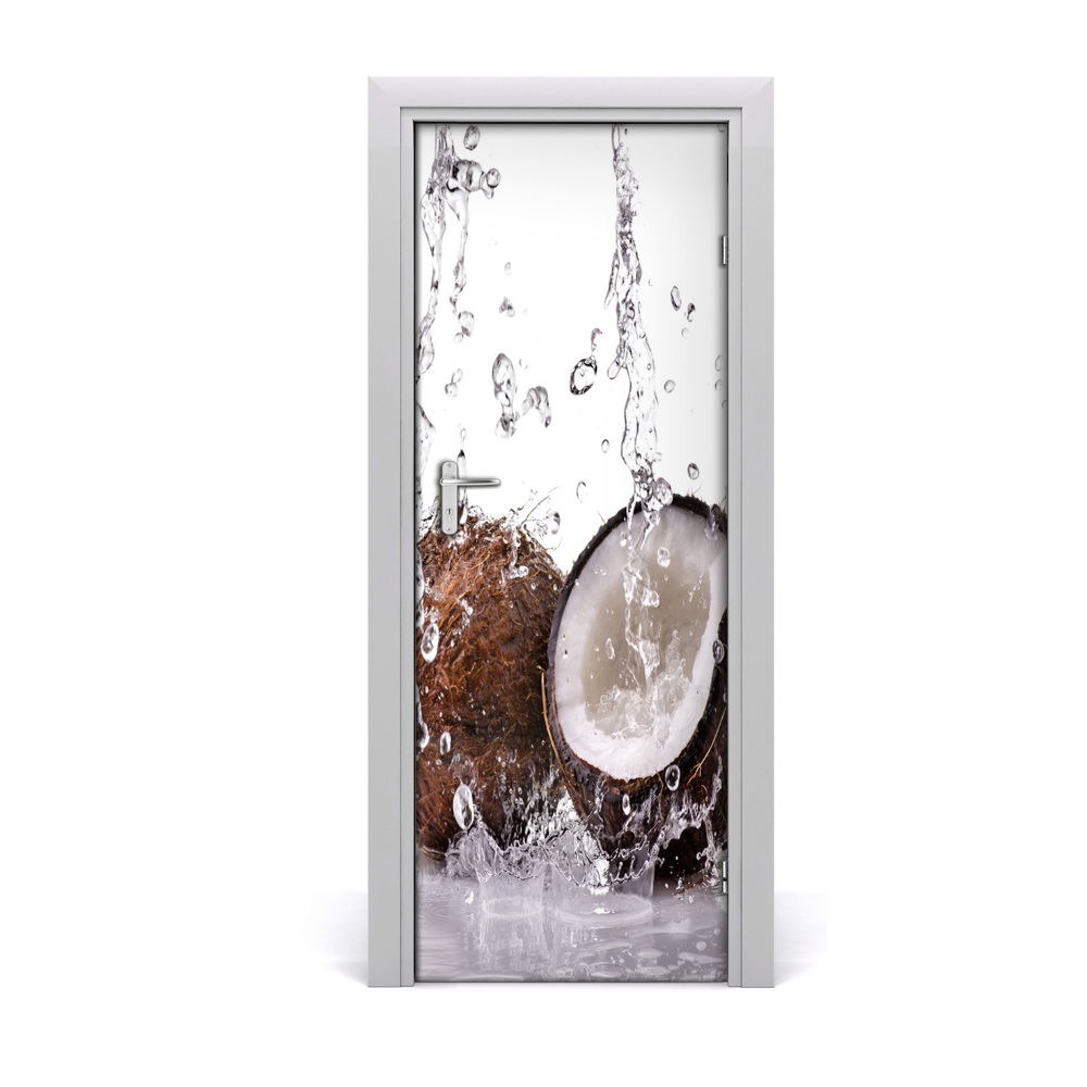 Décoration porte intérieur Noix de coco