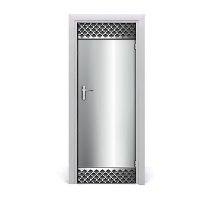 Poster porte Fond métallique