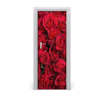 Poster porte Roses rouges