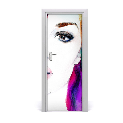 Poster porte Abstraction femme