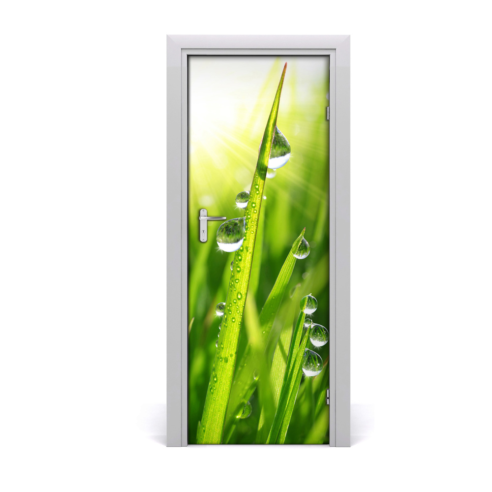 Décoration porte Tiges d'herbe
