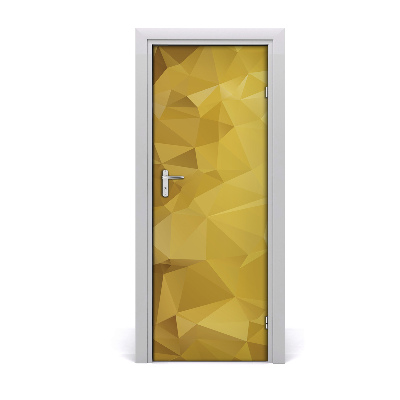 Poster porte Fond jaune