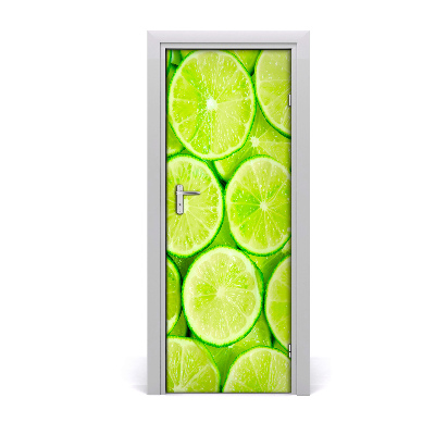 Sticker porte Tranches de citron vert