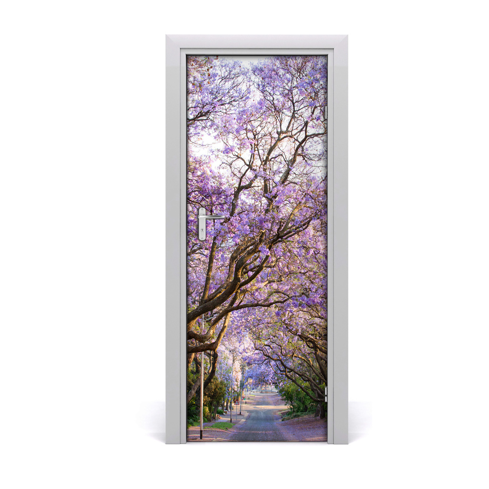 Décoration porte intérieur Sentier de l'arbre Jakaranda