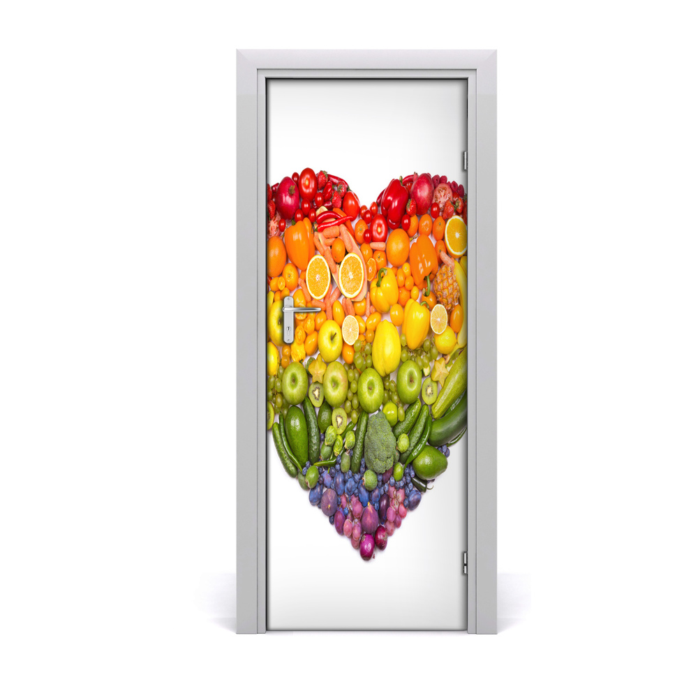 Poster porte Coeur de fruit