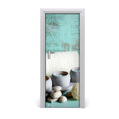 Papier peint porte Bougies et pierres