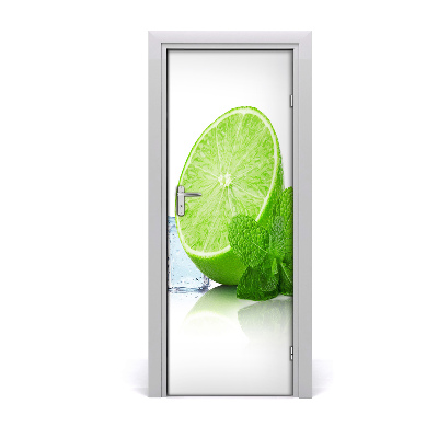 Décoration porte intérieur Menthe glacée au citron vert
