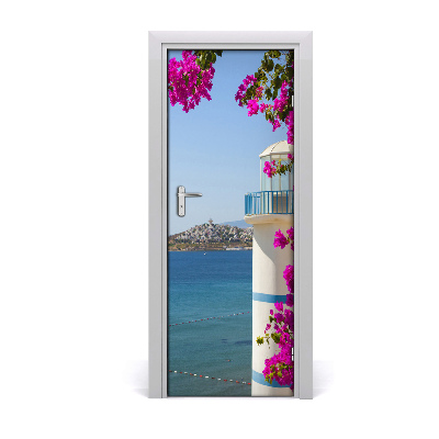 Sticker de porte Phare blanc