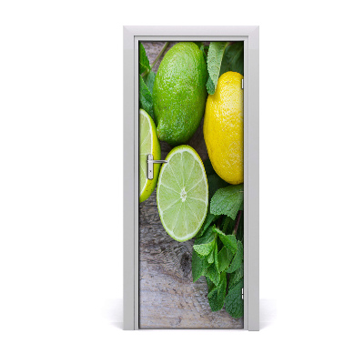 Poster porte Citrons et limes