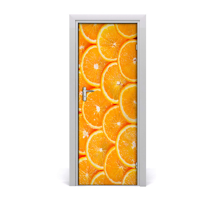 Papier peint porte Oranges en tranches
