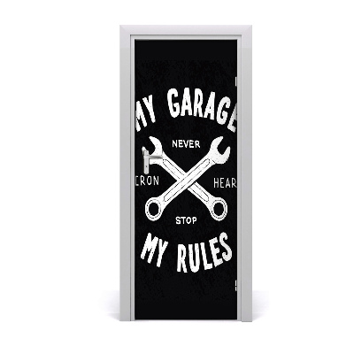 Papier peint porte Mon garage