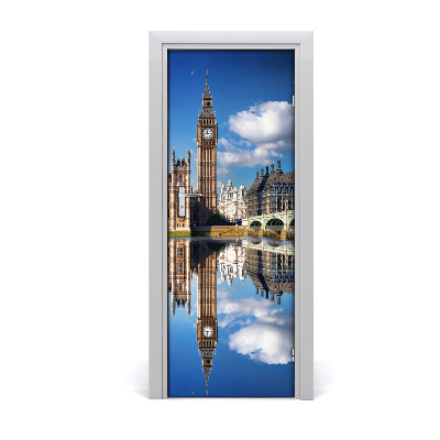 Sticker de porte Reflet de Big Ben Londres