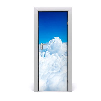 Papier peint porte Nuages sur fond de ciel bleu