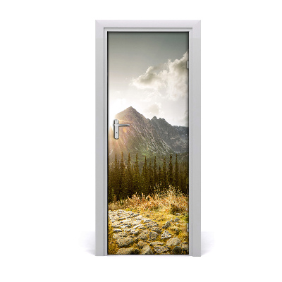 Décoration porte Coucher de soleil dans les Tatras