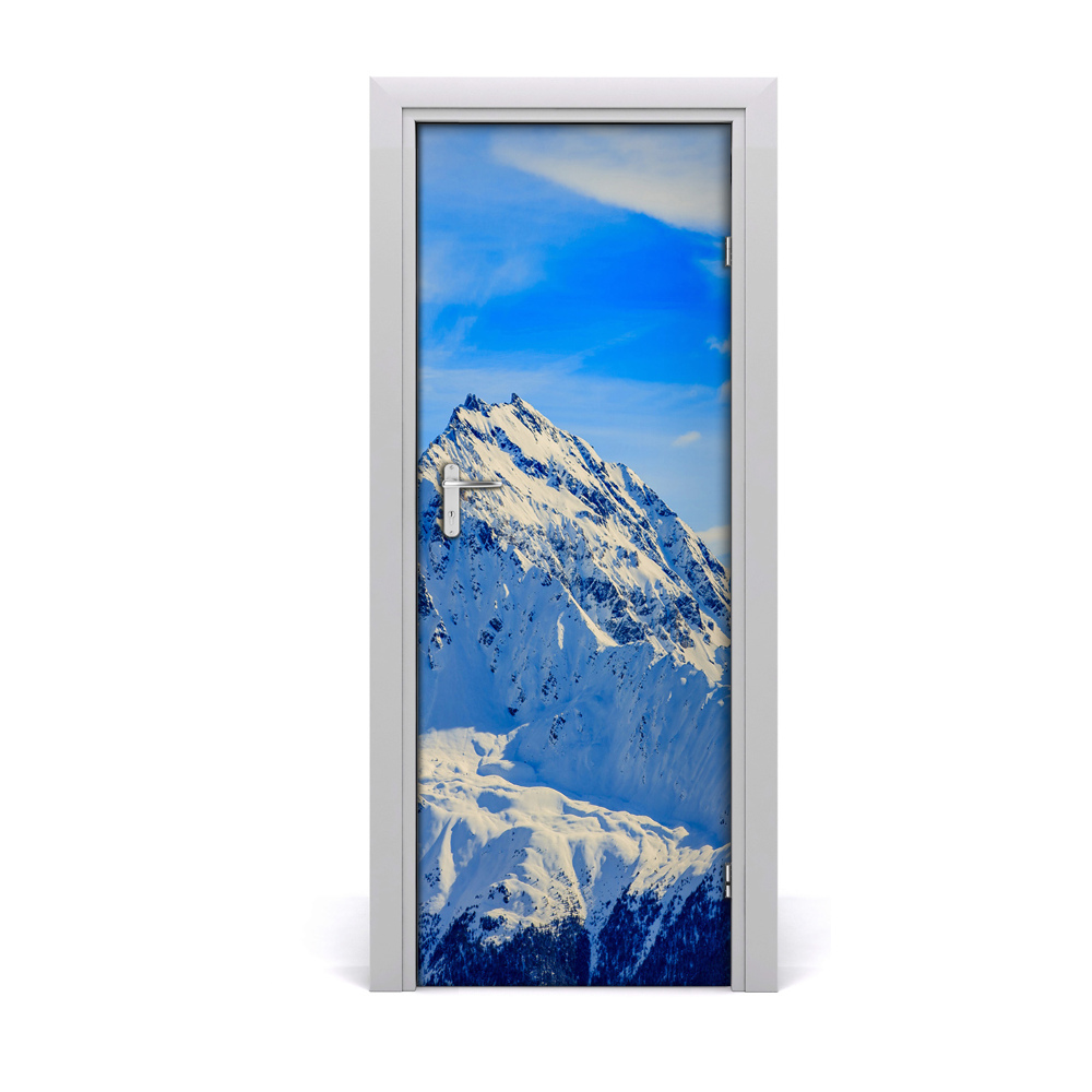 Poster porte Paysages de montagne en hiver