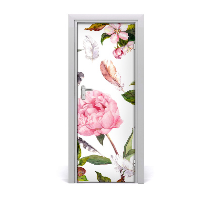 Poster porte Jardin de fleurs