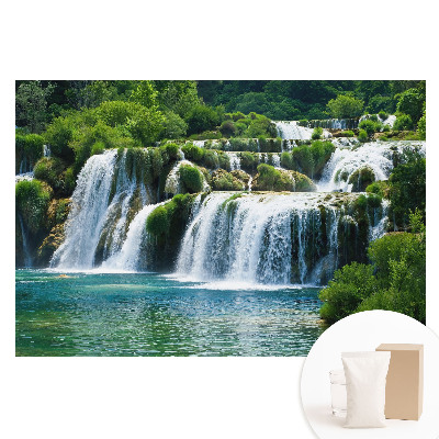 Papier peint photo grand format Cascades et verdure