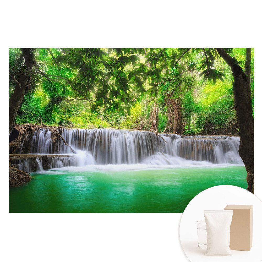 Papier peint intissé cascade et verdure