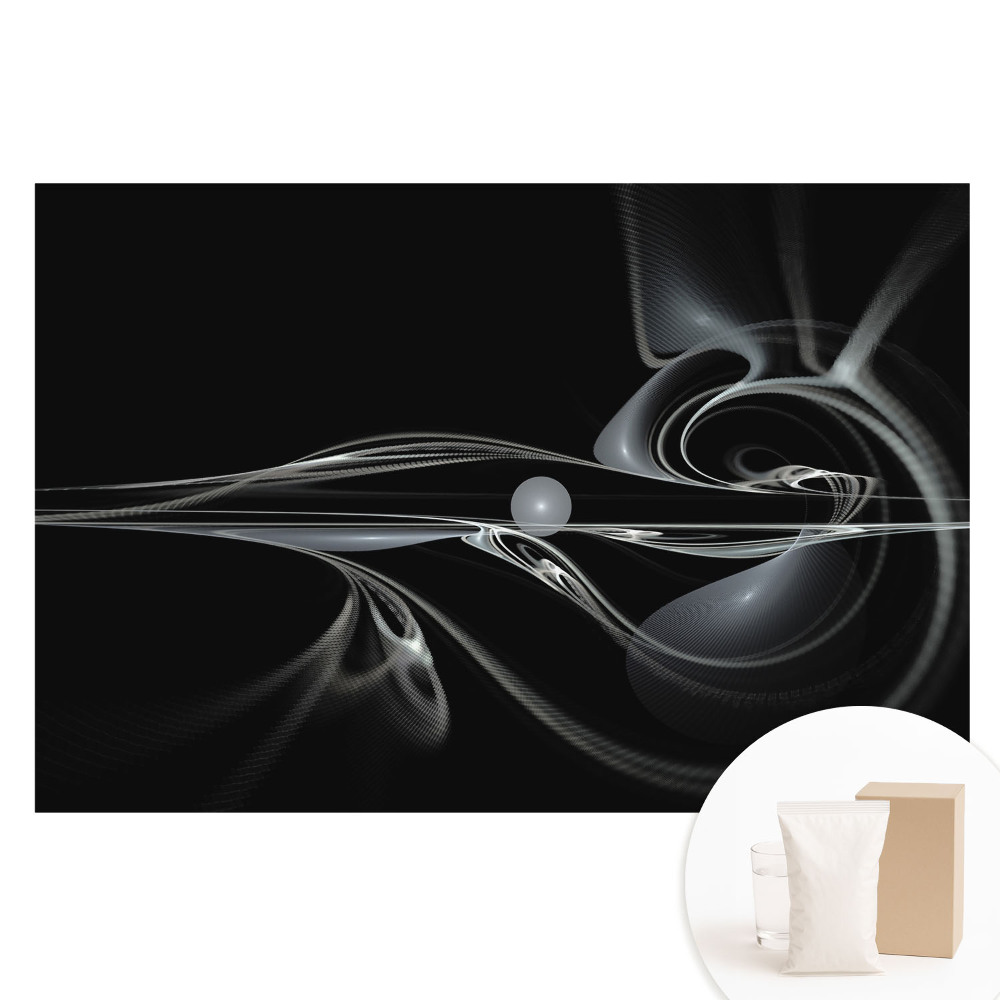 Papier peint photo grand format pour le mur lignes fluides abstraites modernes