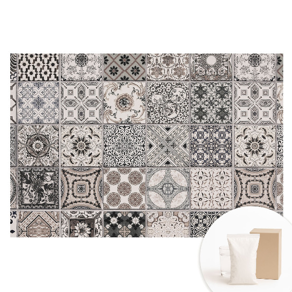 Papier peint photo grand format pour le mur Carreaux à motifs classiques
